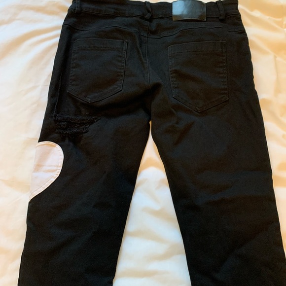 YLSK distressed black denim size 30 - Picture 5 of 8